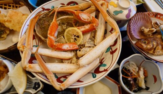 【2025年11月】冬の味覚”松葉ガニ”を食べつくす！境港近くの「味処・まつや」松葉ガニフルコース